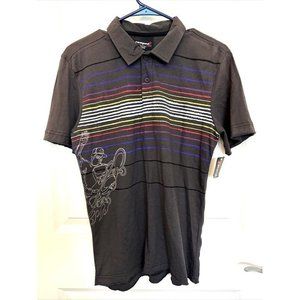 Ramped Up Boys Shirt L 14-16 Collared Button Polo Skateboard Freestyle New Tags